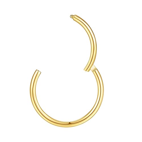 Rose Gold Ovxznts 14G Surgical Steel Septum Rings Nose Septum Horseshoe Hoop Lip Smiley Piercing Jewelry Eyebrow Ring Daith Earrings Replacement Ball And Spikes Set Mens Earrings