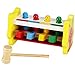 Youtop Wooden Pounding Bench Pound A Peg Toy for Toddlers