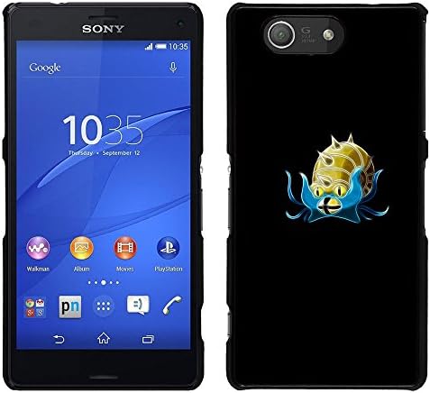 Rubber Case Hard Shell Cover Protective Accessory BY RAYDREAMMM - Sony Xperia Z3 Compact - Poke Mosnter Golden Snail