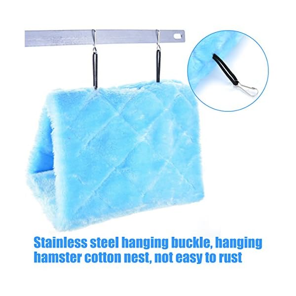 MATT SAGA Nido D'uccello Pappagallo d'inverno Caldo Amaca Appesa Grotta Gabbia Peluche Pappagallo Giocattolo Letto…