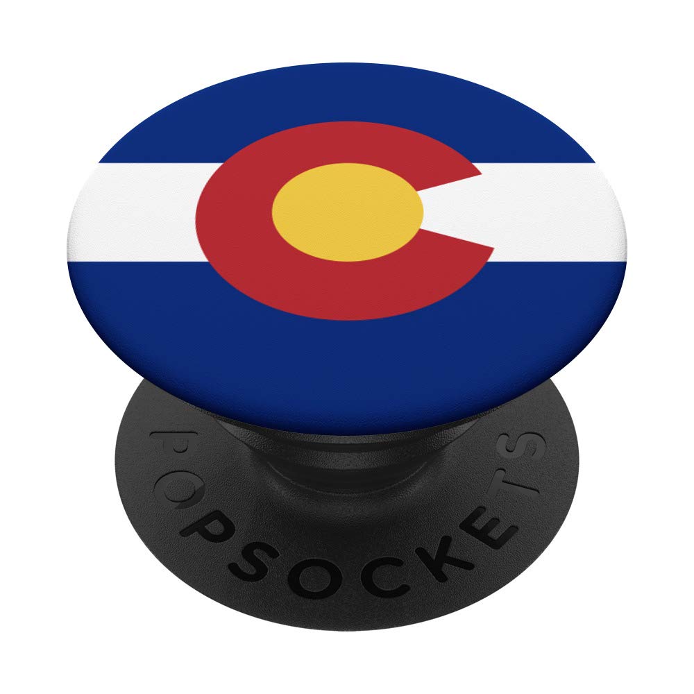 Colorado Gift for Men Colorado Artwork Design Colorado Flag PopSockets PopGrip: Swappable Grip for Phones & Tablets