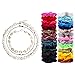 R HORSE 33 Pcs Shell Chokers VSCO Velvet Hair Scrunchies Set Shell Choker Necklace Puka Shell Cowrie Artificial Pearl Choker Velvet Hair Bands Ties Hair Accessories(3Pcs Choker + 30Pcs Scrunchies)