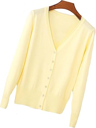 women's v neck button down cardigan sweater