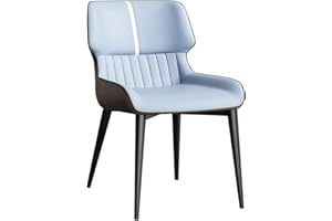 Dining Chairs Kitchen Dining Chairs Modern Leather High Back Padded Soft Seat Carbon Steel Leg Living Room Side Chairs -Off W