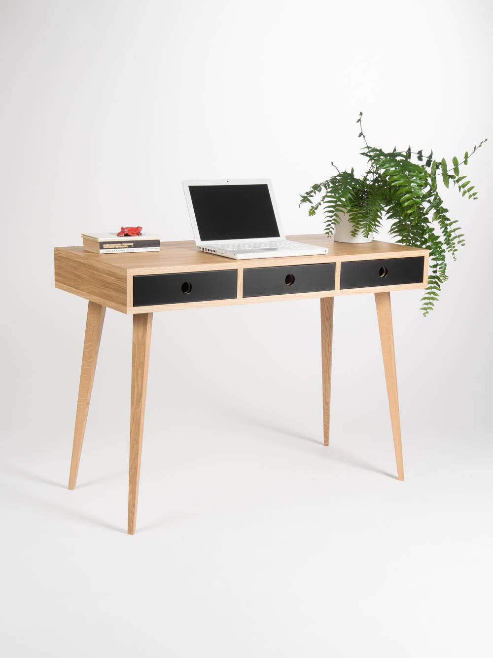 Small Modern Desk Bureau Dressing Table Oak Wood Mid Century Modern Customized Size And Finish Amazon Co Uk Handmade