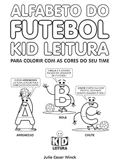 Livro Alfabeto do Futebol Kid Leitura: Para colorir com as cores do seu time