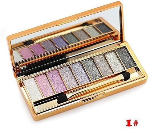 ShineMore 9 Colors Diamond Bright Colorful Eye Shadow Eyeshadow Super Flash Glitter Eyeshadow (#1)