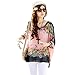 HP95(TM) Women's Bohemian Style Batwing Sleeve Chiffon Beach Loose Shirt (C)