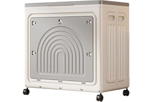 Flip-top Storage Bin with Lid - 100 QT Plastic Storage Box with Wheels 25 Gal Stackable Closet Organizer for Clothes Blanket 