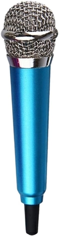 microphone Portable Mini 3.5Mm Stereo Studio Speech Mic Audio For Phone/Smart Phone Desktop Accessories Sky Blue
