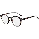 ZENOTTIC Reading Glasses Blue Light Blocking Round Glasses for Men Women Magnification 0.0 1.0 1.5 2.0 2.5 3.0 3.5
