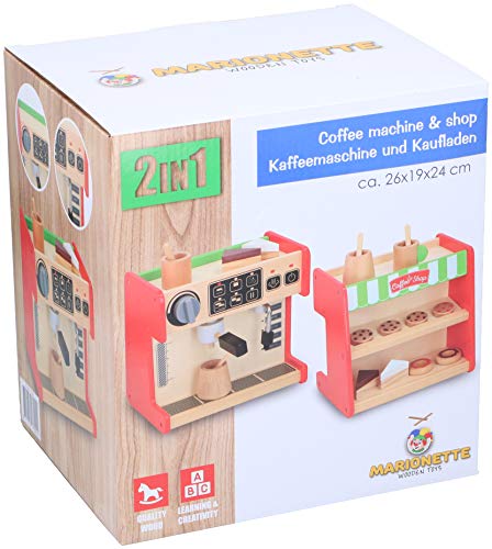 2 in 1 Coffee Shop Kaffee Kuchen Donuts Kaufmannsladen Kinder Spielzeug Zubehör – Bild 6