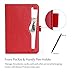 ProCase Galaxy Tab S3 9.7 Case, Stand Folio Case Cover for Galaxy Tab S3 Tablet (9.7 Inch, SM-T820 T825 T827), with Multiple Viewing Angles, Document Card Pocket -Red
