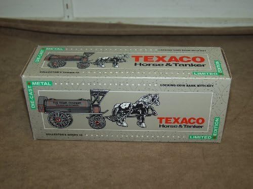 Texaco Ertl Die Cast Horse & Tanker Locking Coin Bank Collectors Series #8