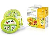 Precise Portions PPK-PK2PL Show 'N Tell Nutrition Start-Right Plate Sets (Pack of 2)