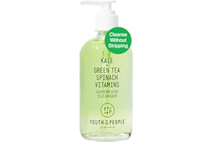 YTTP Superfood Gentle Face Cleanser - Daily Face Wash, Pore Minimizer + Makeup Remover - Lightweight & Hydrating Gel to Foami
