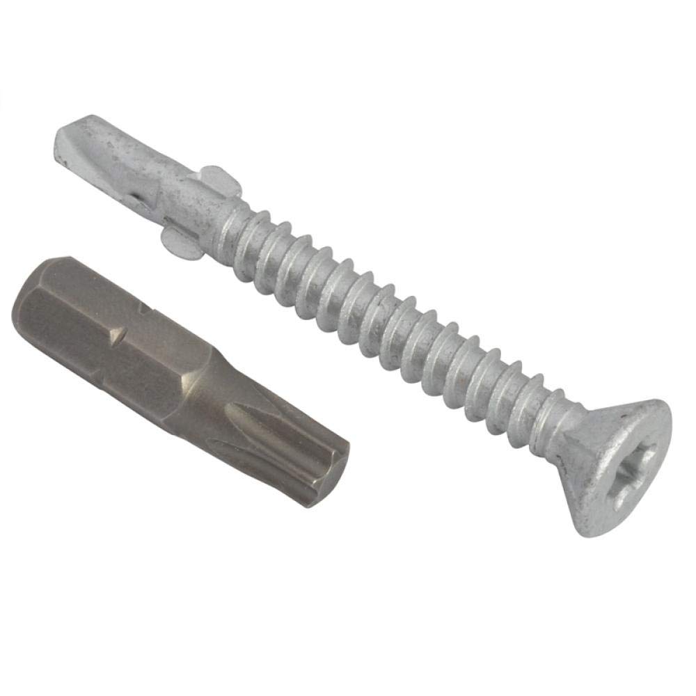 TechFast Light Duty Timber to Steel Roofing Screws | 5.5 x 50mm | Elementech | Bag 100