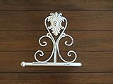 Toilet Paper Holder / Creamy White or Pick Your Color / Shabby Chic Bathroom Accessories / Tissue Holder / TP Hanger / Cottage Chic Bathroom