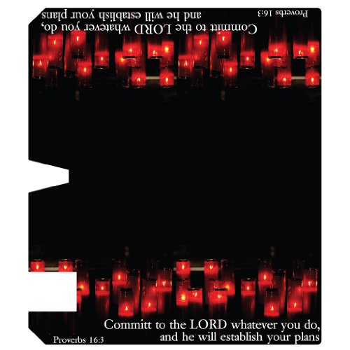 Proverbs 16:3 - Religious Design #2 - Magnetic Mailbox Cover