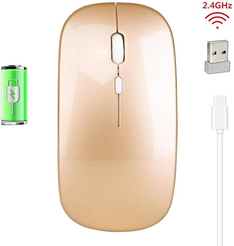 Download Souris Sans Fil, Souris Sans Fil Rechargeable Par USB, Souris D'ordinateur Portable Souris De Bureau 2,4G Silencieuse, Batterie Interne De 500 MAh, Pour La Maison Et Le Bureau, Facile À Transporter PDF