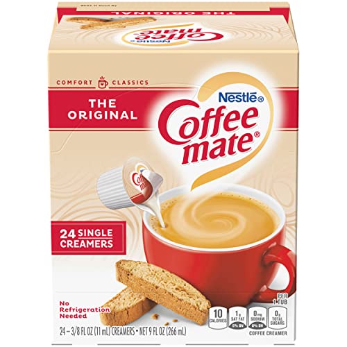 COFFEE-MATE COFFEE CREAMER LIQUID SINGLES, ORIGINAL, 24 COUNT (PACK OF 4)
