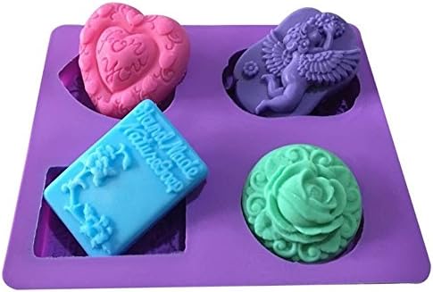 Yeoubi Rose,Angel,Heart Shape Cake Mold Soap Mold Mold Silicone Mould