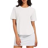 Hiverlay Workout Tops for Women UPF 50+ Short Sleeve Athletic Shirts with Side Slits