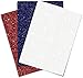 Firefly Craft Glitter Heat Transfer Vinyl Bundle (Red, White, Royal Blue) — HTV for Plotter Printer and Die-Cut Machine —3 Pack (12 x 20 inches)