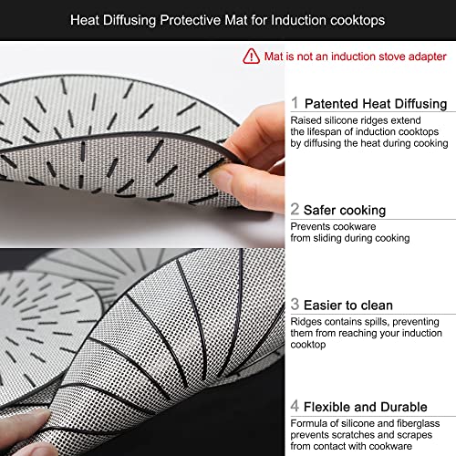 Lazy K Induction Cooktop Mat Silicone Fiberglass Scratch Protector