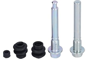 Rear Disc Brake Caliper Guide Pin Boot Kit, Metal Rubber Rear Brake Caliper Pin Boot Kit Rear Brake Caliper Slider Pins Kit B