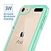 ULAK iPod Touch Case 7th Generation, itouch 6 Case, Slim Hybrid Hard PC Back Cover with Shock Absorption Bumper Conner, Premium Protective Cases for iPod Touch 7th/6th/5th Generation, Green