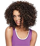 JPNK Brazilian Fascinating Women Deep Curly Bob Wig Glueless Full Lace Wigs (Dark Brown)