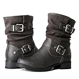 Globalwin Women's 17YY12 Fashion Boots (8 M US Women's, 12Grey)