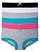 6 Pack Body Embrace Women's Cotton Spandex Hipsters in Plus Sizes (3X, 6PKEM)