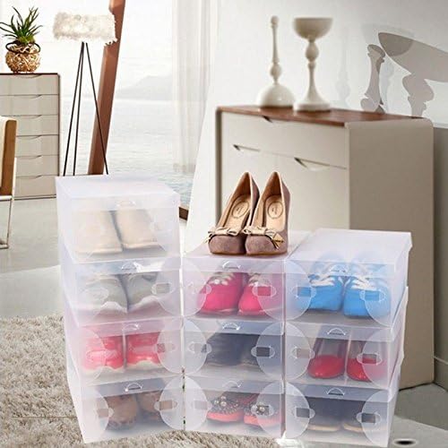 Boot Box Shoebox Drawer Shoe Storage Cabinet 10 Pc Convenient To Your Shoes Transparent Body Make You Find Things More Easily