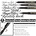 (4 Size,6 Pack) Calligraphy Pens, DealKits Brush Pen Markers Sets Kits for Kids Beginner Caligrapher Hand Lettering Writing Guide Chinese Caligraphy Art Drawings Signature Illustration Design, Black