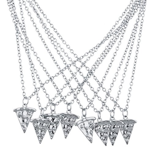 Lux accessories silvertone bff best friends forever piz…