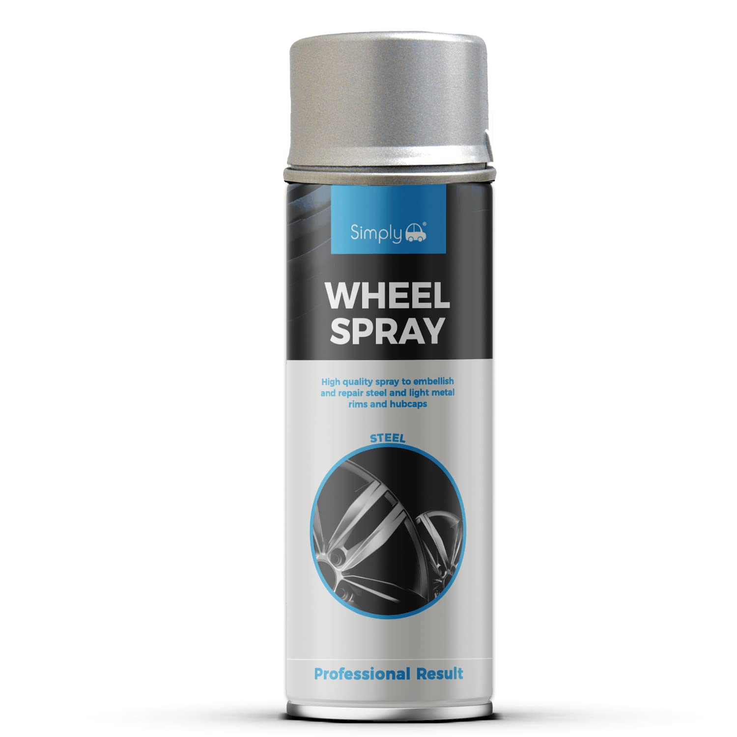 Simply SP-009 Steel Wheel Spray Paint 500ml – Fast Drying Long Lasting Gloss – High Adhesion – Non-Fading & UV Resistant – Wear Resistant & Scratch Free