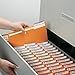 Smead File Folder, Reinforced 1/3-Cut Tab, Legal Size, Orange, 100 per Box (17534)
