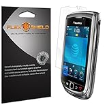 BlackBerry Torch 9810 Screen Protector [5-Pack], Flex Shield - Ultra Clear Japanese PET Film with Lifetime Warranty - Bubble-Free HD Clarity with Anti-Fingerprint & Scratch Resistance