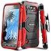 Galaxy S6 Active Case, Evocel [New Generation] Dual Layer Rugged Holster Case with Kickstand & Belt Clip for Samsung Galaxy S6 Active SM-G890 (Does NOT fit Regular S6 - S6 Active only), Red
