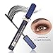 4D Fiber Lash Mascara - KASI Waterproof Smudgeproof Long Lasting Eyelashes Extension Mascara for Lengthening with Crystal Eyelash Comb - Black
