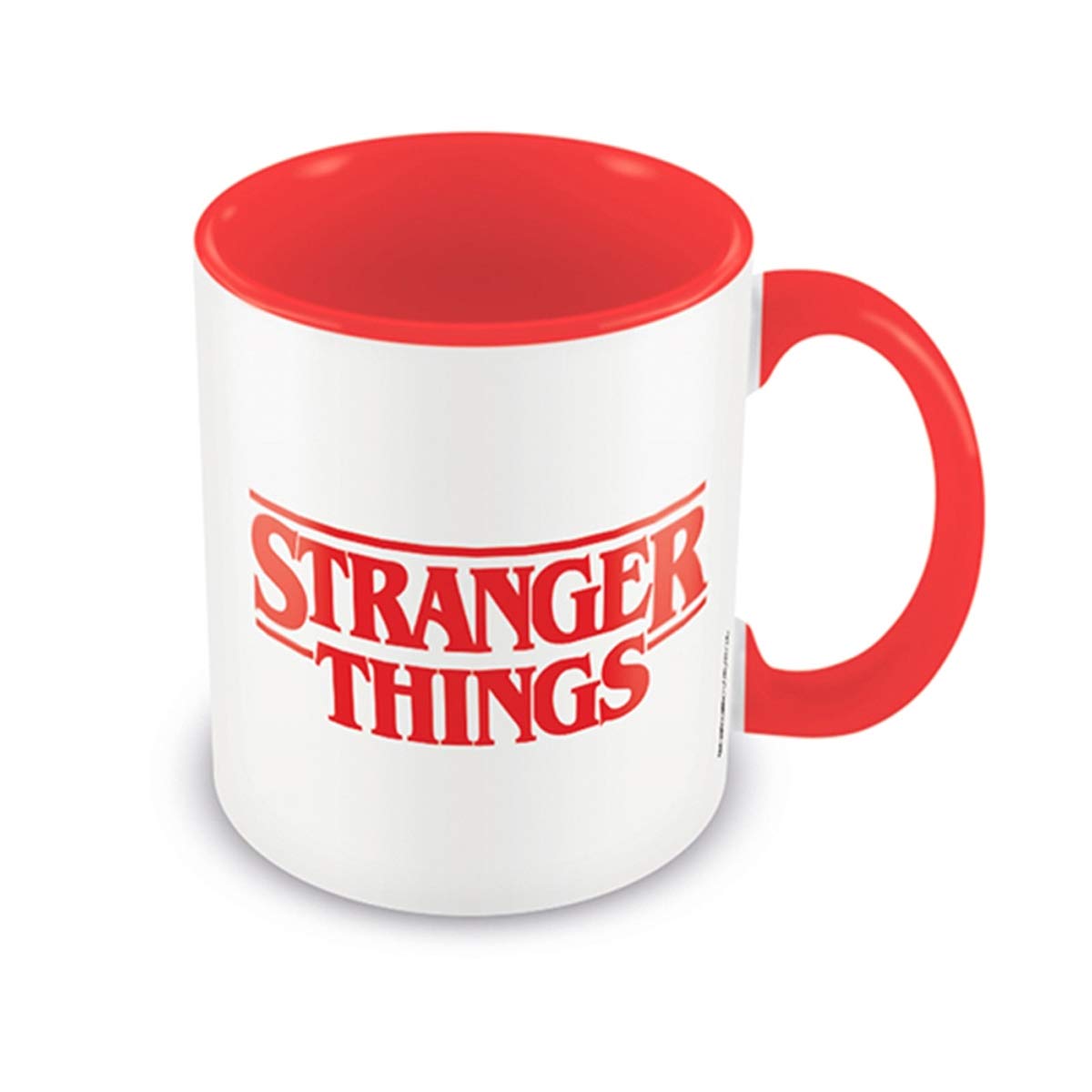 Pyramid International Stranger Things Ceramic Mug with Logo and Red Handle in Presentation Box - Official Merchandise