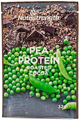 Vegan | Pea Protein Isolate, Available in 4 Natural Flavours, with No Artificial Additives, Made in The UK (Roasted Cocoa, (Box of 12))