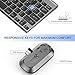 seenda Rechargeable Wireless Keyboard Mouse, Ultra Slim Small Keyboard and Mouse with Keyboard Dust Cover for Windows Devices, Space Gray