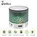 Janboo Mini Speaker Enhanced Bass FM Audio Portable Wireless Bluetooth Speaker with Built-in Mic&Colorful LED Light, Support USB/SD/TF, Aux-in for iPhone iPad PC Cellphone (Black)