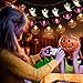 Set of 3 Halloween String Lights,60 LED Battert Operated String Lights Pumpkin/Ghgost/Bat -Perfect for Halloween Outdoor Yard Party Decorations