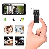 Mini Hidden Spy Camera, Ruidla WiFi Camera Body Camera Night Vision Motion Detection 1080P HD Security Monitoring Nanny Cam For Baby Home, 170 Degree Wide View Angle, Fit for Indoor & Outdoor