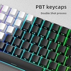 dagaladoo Shine Through keycap Set,Double Shot PBT