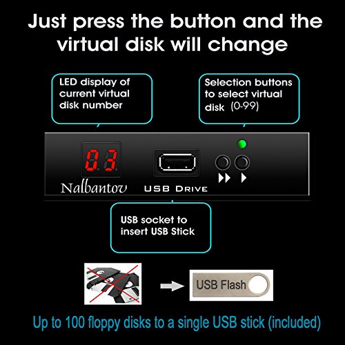 Nalbantov USB Floppy Disk Drive Emulator N-Drive 100 for Casio FZ-1 and FZ-10M ~ sounds included ~